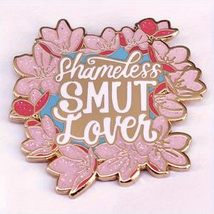 'Shamless Smut Lover' Sparkling Cherry Blossom Esmalte duro Pin Broche Insignia Accesorios - Product Image 2