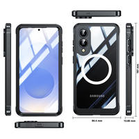 Étui de protection magnétique 360° étanche pour Samsung Galaxy S25 Ultra Plus S23, compatible avec la charge sans fil, pour Galaxy S24 Ultra