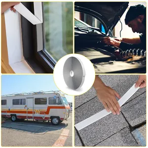 Roof Patching RV Window Fita de selagem impermeável Fita butílica branca Putty Tape Bulk EPDM Butyl Rubber Caulk Tape Roll