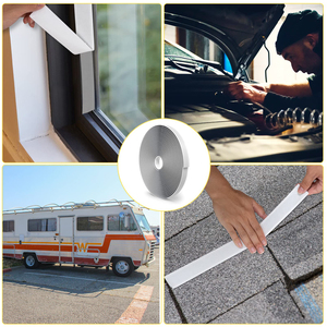 Roof Patching RV Window Fita de selagem impermeável Fita butílica branca Putty <span class=keywords><strong>Tape</strong></span> Bulk EPDM Butyl Rubber Caulk <span class=keywords><strong>Tape</strong></span> Roll - Product Image 6