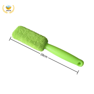 Cepillo de microfibra para limpieza de llantas de coche, versión mejorada y alargada, para mantenimiento y detallado de ruedas. - Product Image 2