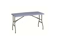 Nouveauté - Livraison rapide - Table de salle à manger pliable en plastique de 5 pieds - Facile à plier