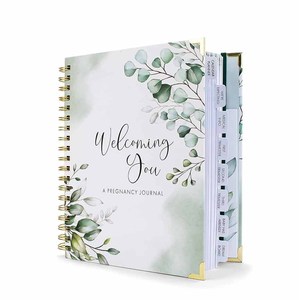Planificador de Embarazo Semanal y Mensual A5 Personalizado, Diario Espiral con Bolsillo <span class=keywords><strong>para</strong></span> Recuerdos, <span class=keywords><strong>Libro</strong></span> de Recuerdos <span class=keywords><strong>para</strong></span> Mamás y Pequeños - Product Image 1