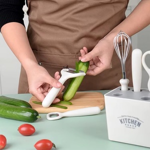 Multi Functional <b>Kitchen</b> Small <b>Tools</b> Set Stainless Steel Peeler Fruit Knife Whisk <b>Kitchen</b> <b>Gadget</b> Set with Storage Holder - Product Image 4