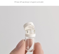 Flacons ampoules en verre transparent miniatures portables vides de 1,5 ml, 2 ml, 3 ml, 5 ml en forme de bulbe pour essence, acide hyaluronique