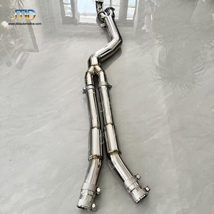 JTLD 304 Acero inoxidable pulido 4 "101MM Tubos MEDIOS DE <span class=keywords><strong>ESCAPE</strong></span> individuales para <span class=keywords><strong>BMW</strong></span> G8X G80 G82 M3 <span class=keywords><strong>M4</strong></span> S58 3,0 T <span class=keywords><strong>Escape</strong></span> Tubo de <span class=keywords><strong>Escape</strong></span> Coche - Product Image 2