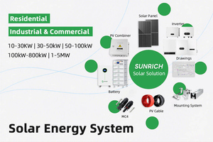Système solaire hybride de stockage <span class=keywords><strong>Goodwe</strong></span> 10KW 20KW 30KW pour la maison et les petites entreprises avec kit solaire complet - Product Image 2