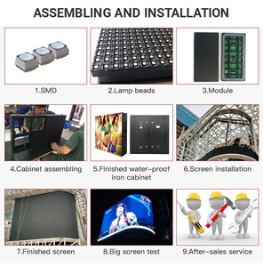 Écran LED d'extérieur P2.6 P3.91 P4.81 pour publicité, location événementielle, panneau d'écran LED d'intérieur, mur vidéo, Pantalla - Product Image 6