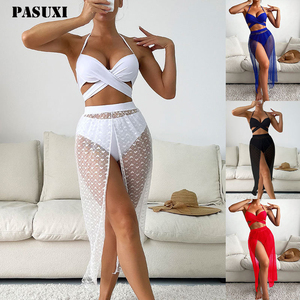 Conjunto de Bikini de 3 Piezas PASUXI 2026 de Secado Rápido con Estampado Sexy, Traje de Baño de Alta Calidad para Mujeres y Chicas Jóvenes - Product Image 1