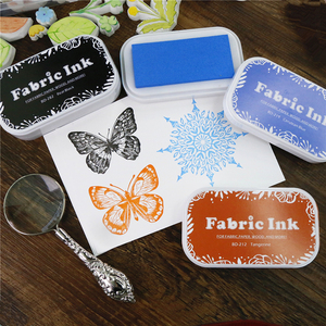 Tampon à encre professionnel de haute qualité, 35 couleurs, tampon à huile, tampon à encre <span class=keywords><strong>Permanent</strong></span> en tissu - Product Image 4