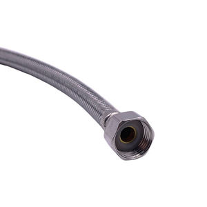 Manguera de Conexión para Inodoro, Flexible y Duradera, de Acero Inoxidable <span class=keywords><strong>F1</strong></span>/2" X <span class=keywords><strong>F1</strong></span>/2" con Manguera Trenzada Recubierta de PVC y Nailon - Product Image 4