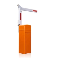 Barrières de circulation Bras pliable à 90 degrés Couleur orange Barrière de stationnement automatique Contrôle à distance de la barrière de stationnement