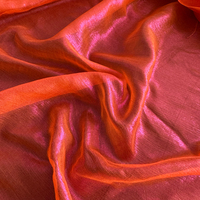 Tissu en Chiffon Froissé Doré Uni de Haute Qualité 5mm pour Robes, Tenues de Soirée, Hauts, Maillots de Bain et Plus Encore
