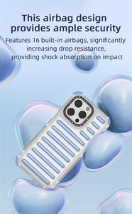 Funda Protectora para Teléfono con Diseño de Lujo, Carga Inalámbrica, Resistente a Golpes, en TPU y PC, con Colores Transparentes para 16/15/<span class=keywords><strong>14</strong></span>/13 - Product Image 3