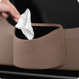 YECAI Multifunktionale Leder-Autoaufbewahrungsbox für Türseite und Rücksitz, Mülleimer, Getränkehalter, Reise-Essentials, Universell Einsetzbar - Product Image 3