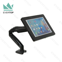 LST08 Support de table de sécurité pour tablette articulée à usage intensif Bras de table pivotant pour tablette Support de table pour tablette VESA Support de tablette