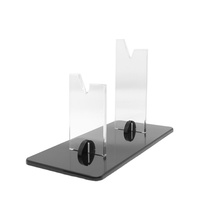 Base noire Transparent 5mm Acrylique Couteau Accessoires Stand Titulaire Pmma Perspex Dague Tenir Rack Plexiglas Dague Supports