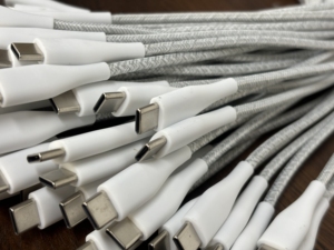 Chất lượng cao 0.5M 60W 3A nylon bện C dữ liệu phí Cáp Iphone 15/Samsung/Android Máy in/máy tính tương thích đồng nguyên chất - Product Image 2