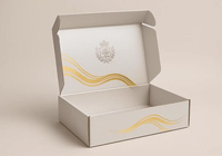 Caja de Envío Plegable de Cartón Corrugado Ecológica y Portátil Personalizada para Empaque de Zapatos y Flores, Caja de Regalo Reciclable Personalizada