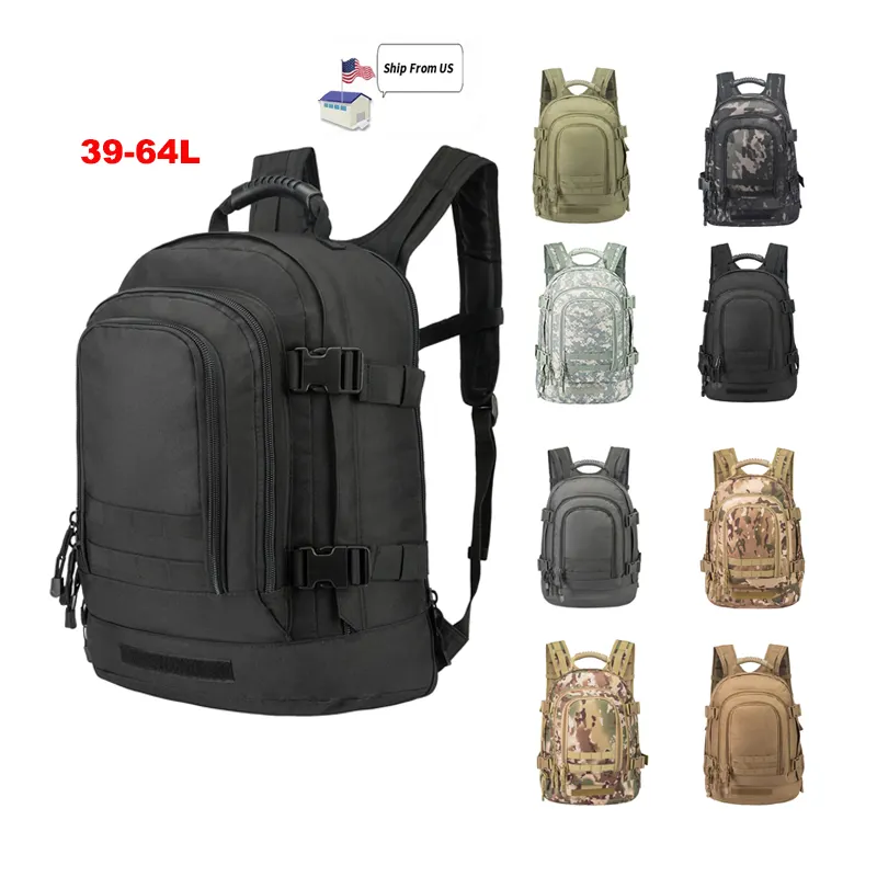 USA Stock 3 Days Expandable Softback Polyester Large Tactical Backpack Rucksack Men Hiking Backpacks