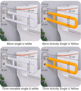 Durable ABS Nylon Bathroom Grab Bar Flexible Elderly Shower and Toilet Assist Disabled and Elderly Fold Safety <strong>Handle</strong> - Product Image 6