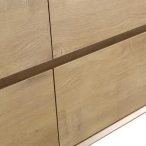 Mobile Bagno Moderno da <span class=keywords><strong>32</strong></span> <span class=keywords><strong>Pollici</strong></span> con Lavabo Singolo, 2 Cassetti, in Rovere, Piccole <span class=keywords><strong>Dimensioni</strong></span>, Montaggio a Parete, Set Multidimensionale in MDF e Compensato, 2 Lati - Product Image 6