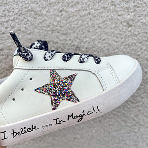 Nueva Llegada, Zapatos Deportivos de Moda para Niñas, con Lentejuelas de Dibujos Animados, Zapatos Casuales de Cuero PU, Zapatos Deportivos Infantiles con Estrellas Brillantes - Product Image 3