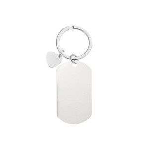 Porte-clés en acier inoxydable gravé au laser Yunshu Jewelry, pendentif personnalisé pour clés de voiture, cadeau personnel - Product Image 3