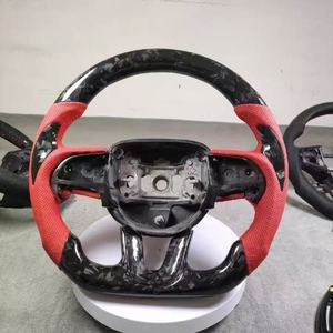 Volante Deportivo JIANSHAN Premium Personalizable de Fibra de Carbono y Cuero para <span class=keywords><strong>Dodge</strong></span> Hellcat Challenger Charger - Product Image 4