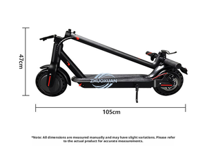 Trottinette électrique à deux roues 36V 450W pliable, batterie au lithium étanche, commande par application, éclairage LED, vitesse maximale de 25 km/h - Product Image 2