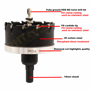 Hole Saw <strong>Metal</strong> Cutting TCT Carbide Tipped <strong>Holesaw</strong> for <strong>Metal</strong> Stainless Steel Cutting - Product Image 2