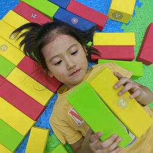 24ピース/セットソフトフォームタンブリングタワースタッキングゲームビルディングおもちゃブロックゲームユニセックスカラフル24ブロックセット軽量 & 洗える - Product Image 4