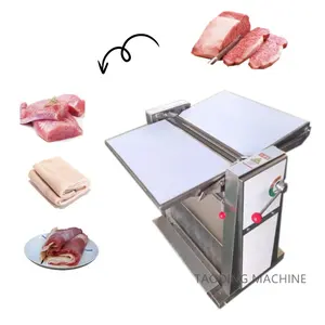 Máquina cortadora de carne cocida de piel de cerdo crujiente personalizable, máquina cortadora de carne de carnicero automática y rebanada