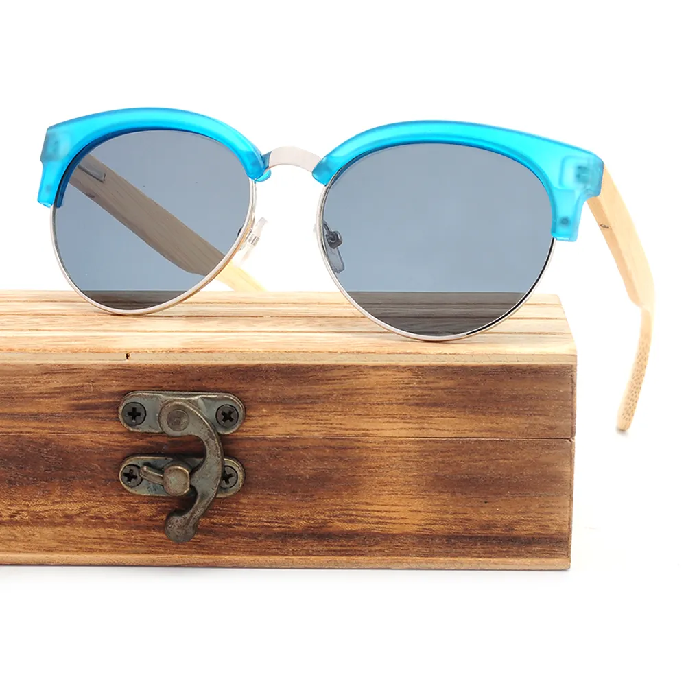 الترويجية سعر جيد نظارة شمس خشبية 100% uv400 قطعة واحدة عدسة النظارات الشمسية المستقطبة