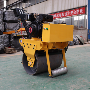 เครื่องอัดสั่นสะเทือนแบบถังคู่1ตัน2ตัน3ตันเครื่องอัดยางมะตอยดีเซลไฮดรอลิก - Product Image 2