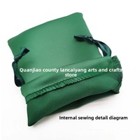 Pochette en satin de soie écologique de luxe avec cordon de serrage, logo personnalisé imprimé, sac à bijoux, emballage cadeau, petits sacs anti-poussière en satin
