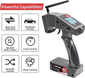 Radiolink RC6GS V3 7 canaux 2,4 GHz Émetteur radio RC avec récepteur gyroscopique R7FG 8S Télémétrie 600m pour voiture et <span class=keywords><strong>bateau</strong></span> RC - Product Image 4
