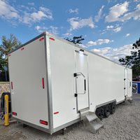 Le matériel de conteneur de remorque de toilette mobile mobile de chantier de construction portatif pour l'usage extérieur de magasin inclut la toilette de douche de maison