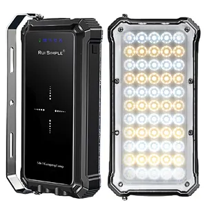 Fengmai 5500 LM 무선 전원 은행 20000Mah 휴대용 캠핑 라이트 야외 램프 LED 80W 텐트 캠핑 랜턴 비상 Sur