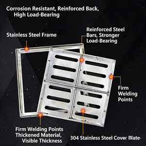 Rejilla de Acero Resistente para Aguas Pluviales, Tapa Invisible para Alcantarillas Industriales - Product Image 5