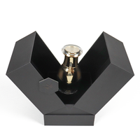 Boîte de présentation de spiritueux magnétique haut de gamme insert en mousse emballage en carton boîte de bouteille de vin et de spiritueux américain en verre