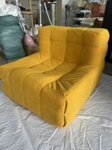 Canapé paresseux monoplace en tissu, style minimaliste moderne, <span class=keywords><strong>pour</strong></span> salon et petit appartement, avec compression sous vide et motif gaufré, style Tatami - Product Image 6