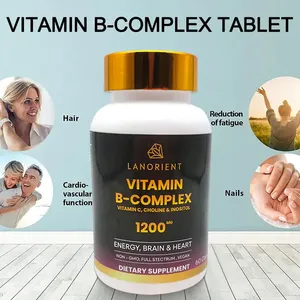 L'usine vend directement des capsules de supplément sain de complexe de <span class=keywords><strong>vitamine</strong></span> B organique et végétalien pour les ongles et les <span class=keywords><strong>cheveux</strong></span> - Product Image 2