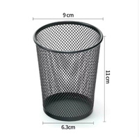 2025 tendance nouveau porte-crayon en maille métallique coloré porte-gobelet en métal pour bureau papeterie et fournitures scolaires