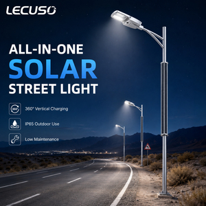 Lámpara Solar LED de 200W 120W 100W con Batería LiFePO4 IP65, Panel Solar de Silicio Monocristalino y Sensor de Movimiento <span class=keywords><strong>PIR</strong></span> - Product Image 1