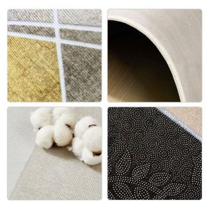 Custom Sizes Non-Slip PET Friendly <b>Machine</b> Made Polyester Cut Pile for Home Travel Use Modern Floral Pattern Living Room Carpet - Product Image 3