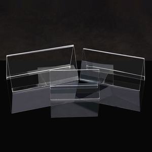 थोक उच्च गुणवत्ता आधुनिक ए 4 ए 5 ए 6 कस्टम स्पष्ट एक्रिलिक जल प्रतिरोधी मेनू डिस्प्ले स्टैंड वी आकार तालिका शीर्ष नाम - Product Image 1