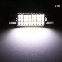 Nouvelle lampe de lecture LED pour voiture, double pointe, 3014, 31/36/39/41mm, décodage, éclairage de plaque d'immatriculation, 6000k, 12V