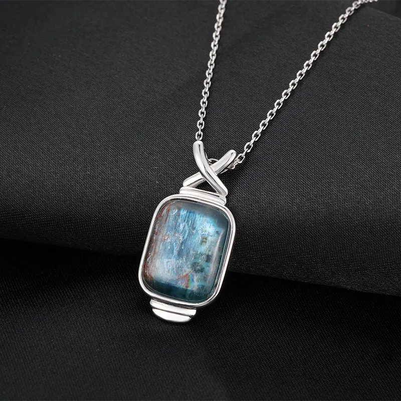 XYOP Jewelry Charm 925 Sterling Silver Kyanite Stone Women Necklace Pendant New 2021 Wholesale Fashion For Party TRENDY Pendant