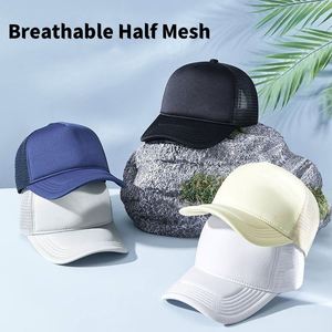 Casquette Trucker 5 Panneaux Unie en Gros, Style Hip Hop Tendance, en Maille et Mousse, avec Logo Brodé Personnalisé pour la Plage et les Performances - Product Image 2